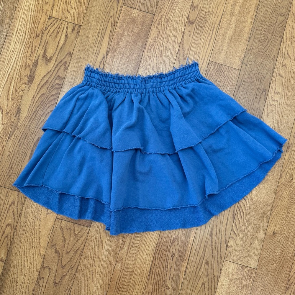 Blue Tiered Skirt